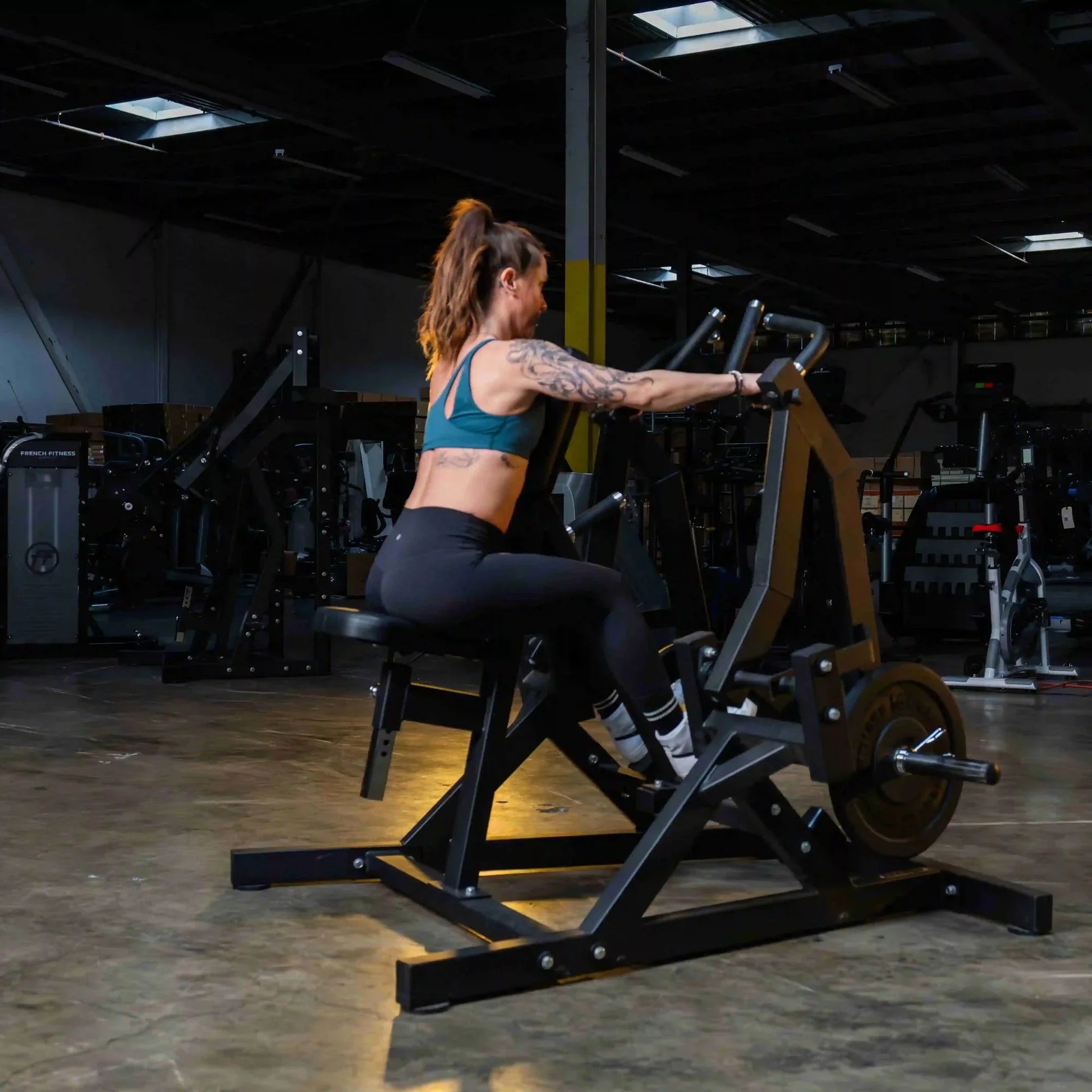 French Fitness Marin Iso-Lateral Rowing Low Row Plate Loaded (New) Image 6