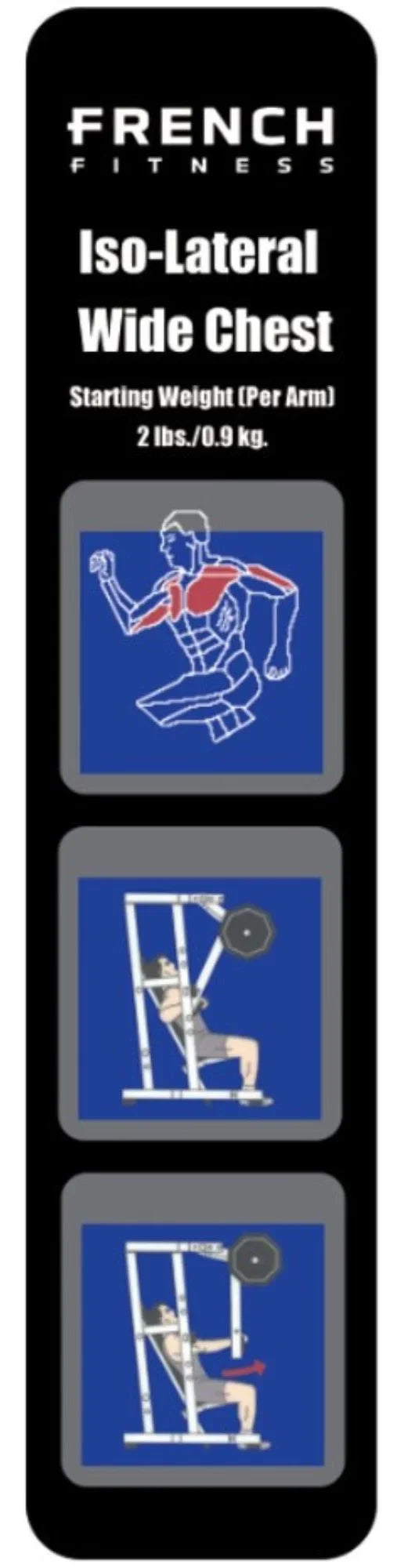 French Fitness Marin Iso-Lateral Wide Chest Plate Loaded (New) Image 2