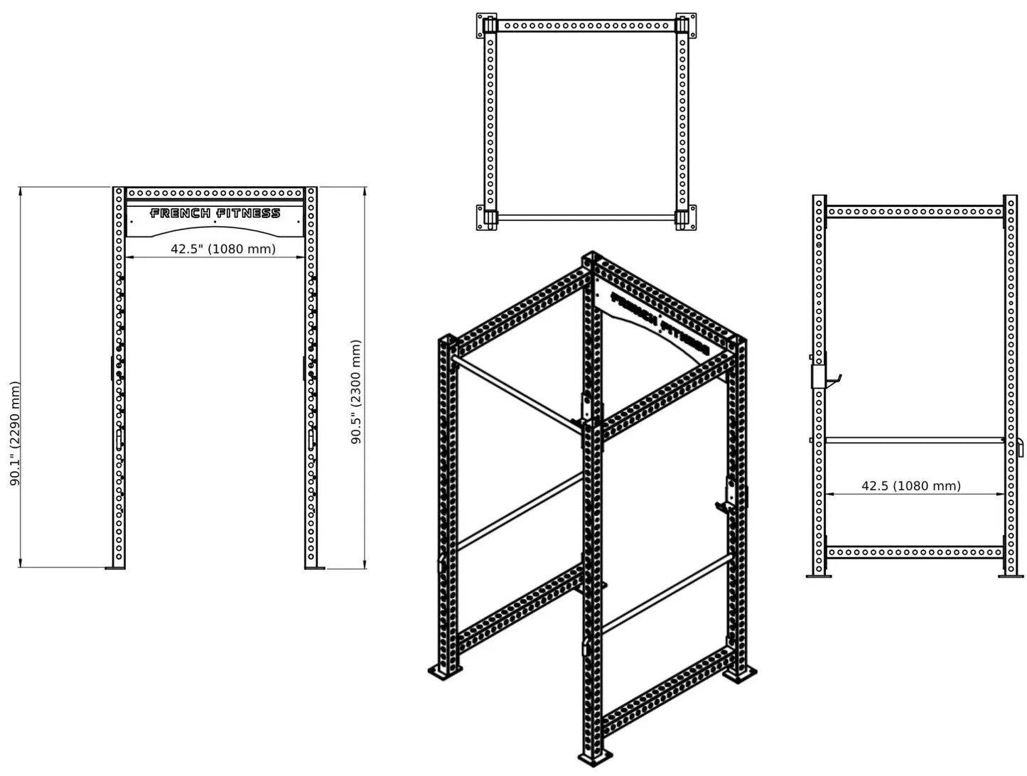 French Fitness R30 Monster Power Rack (New) Image 2