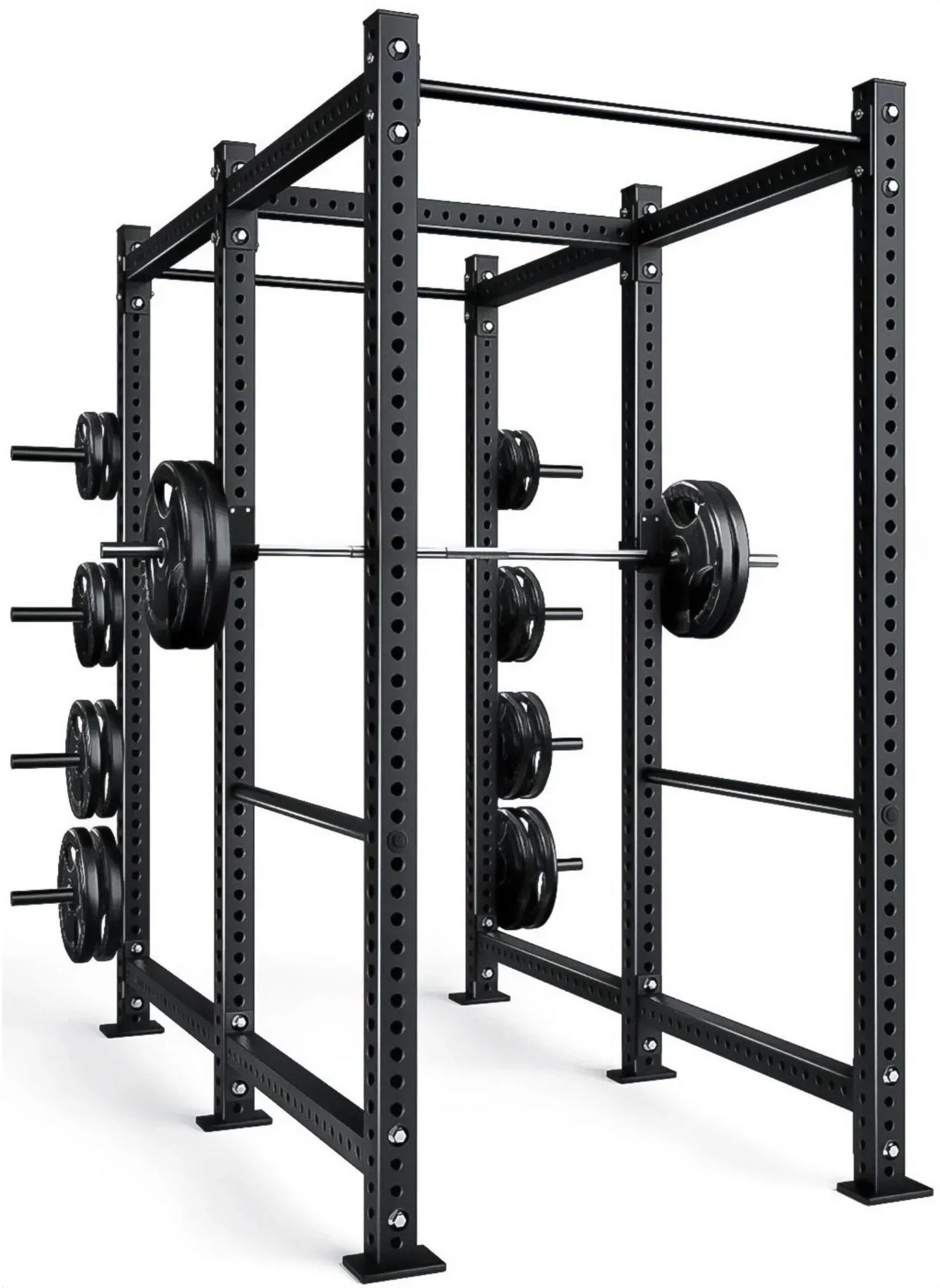 French Fitness R30-RE Commercial Power Rack w/Lat Pulldown / Low Row (New) Image 2