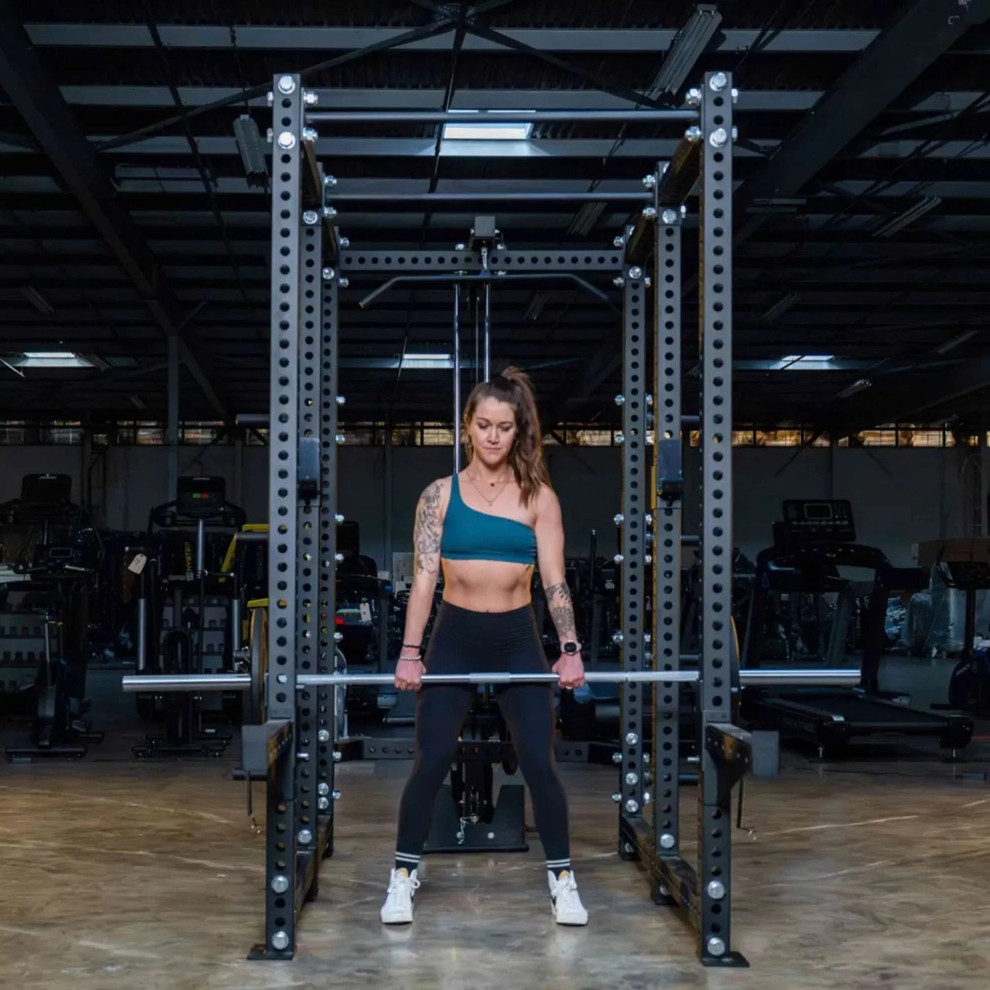 French Fitness R30-RE Commercial Power Rack w/Lat Pulldown / Low Row (New) Image 4