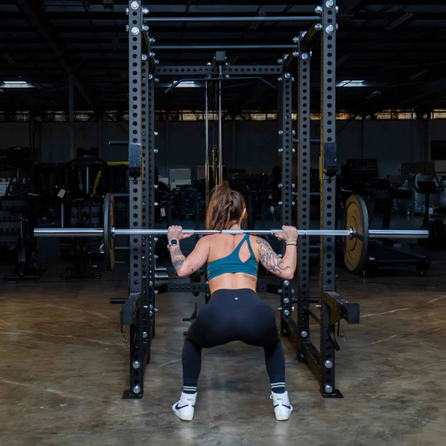 French Fitness R30-RE Commercial Power Rack w/Lat Pulldown / Low Row (New) Image 9