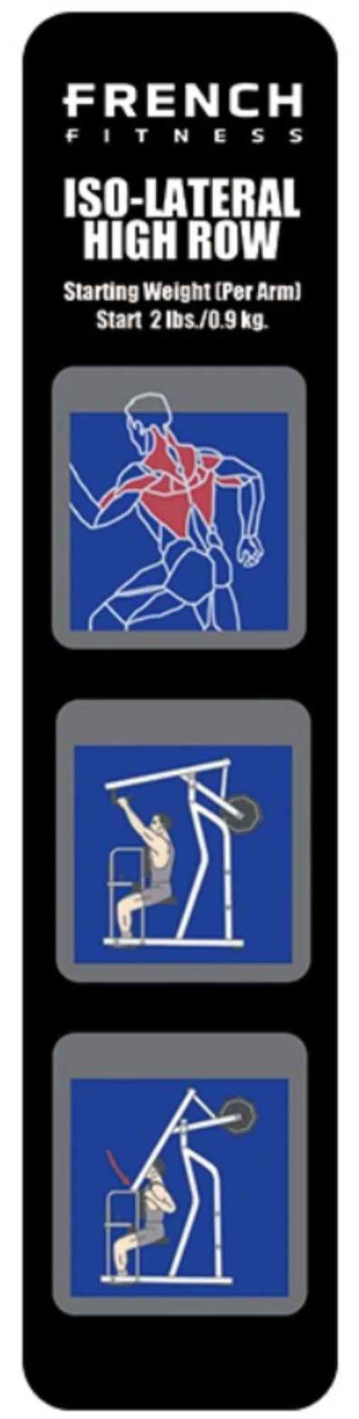 French Fitness Napa Iso-Lateral High Row Plate Loaded (New) Image 2