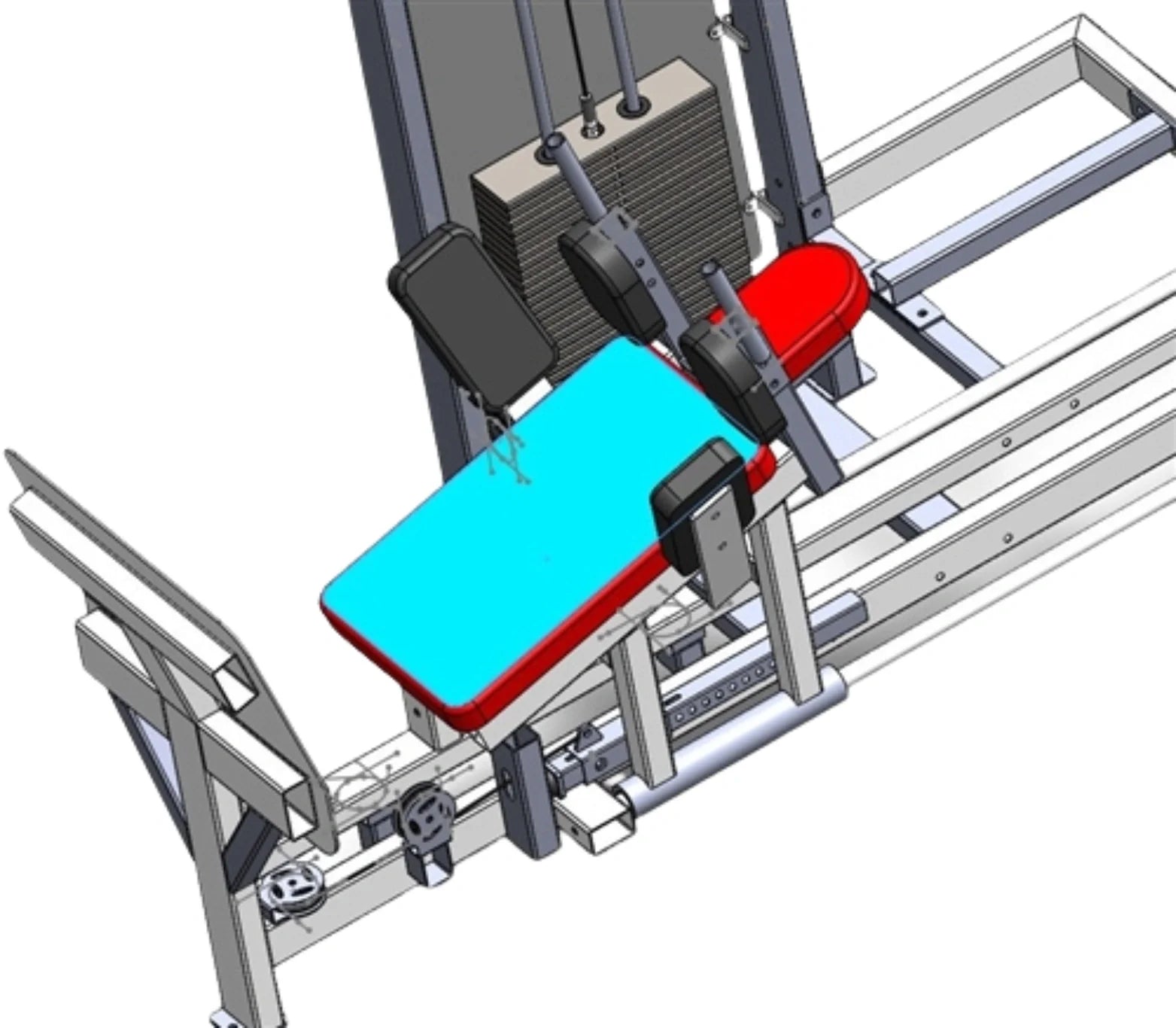 French Fitness Shasta Selectorized Horizontal Leg Press (New) Image 3