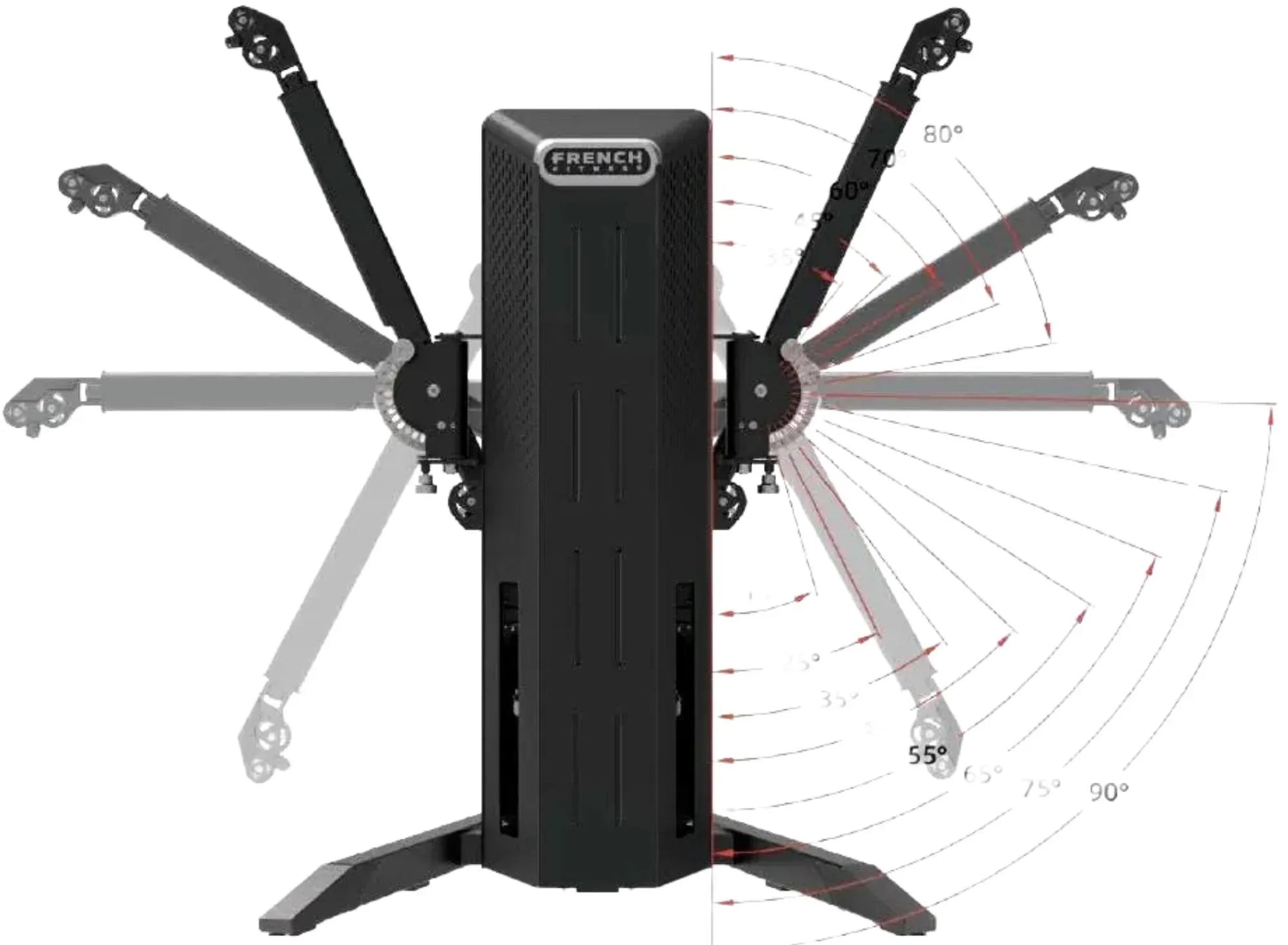 French Fitness Phoenix Dual Cable Cross - Silver (New) Image 3