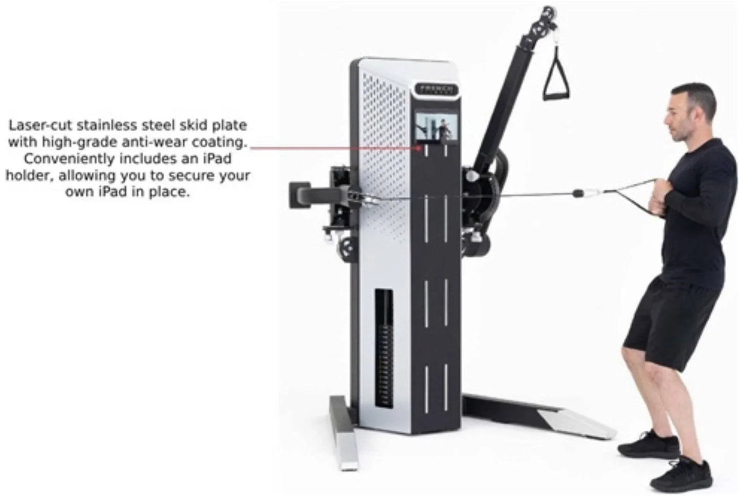 French Fitness Phoenix Dual Cable Cross - Silver (New) Image 7