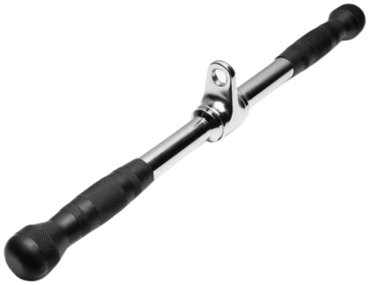 French Fitness Rubber Grip 21" Revolving Straight Bar (New)