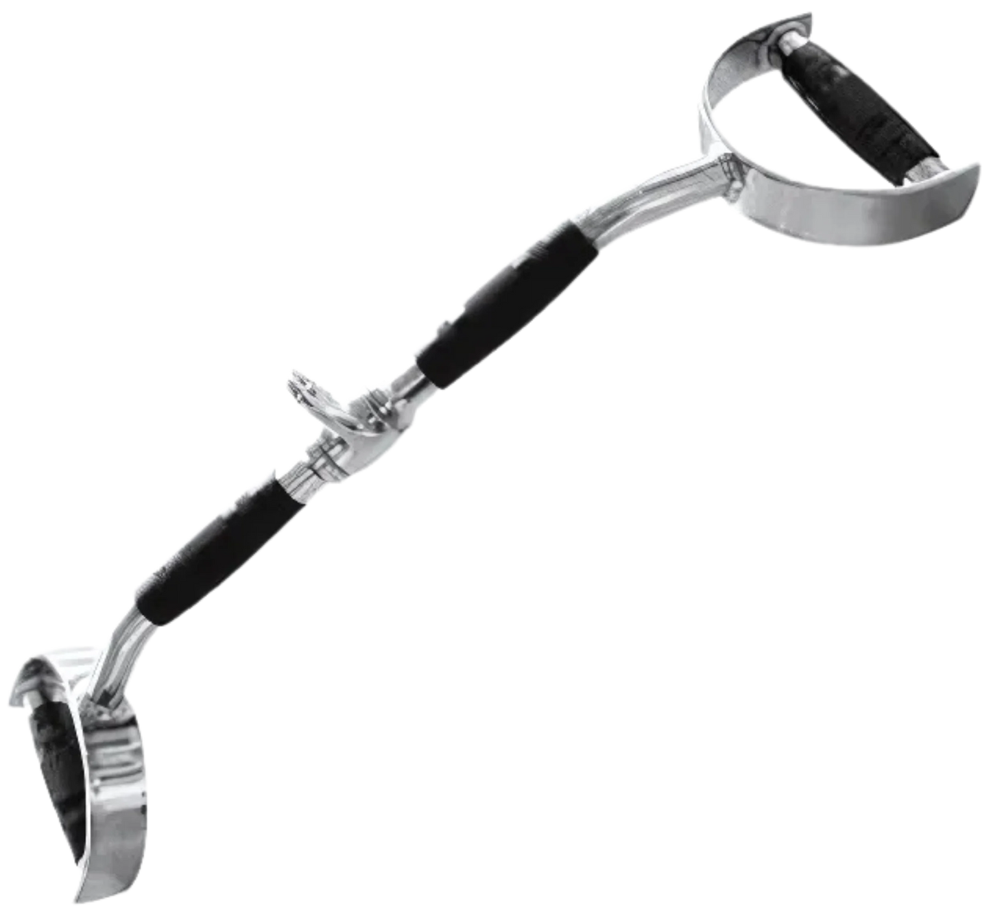 French Fitness - 28" Rubber Grip Pro-Style Lat Bar (New) - Angled View