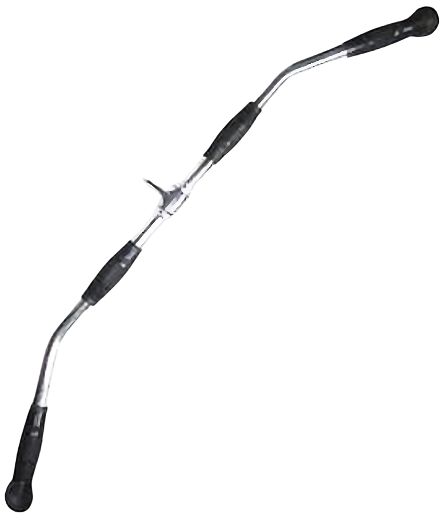 French Fitness 38" Rubber Grip Lat Bar (New) - Front View