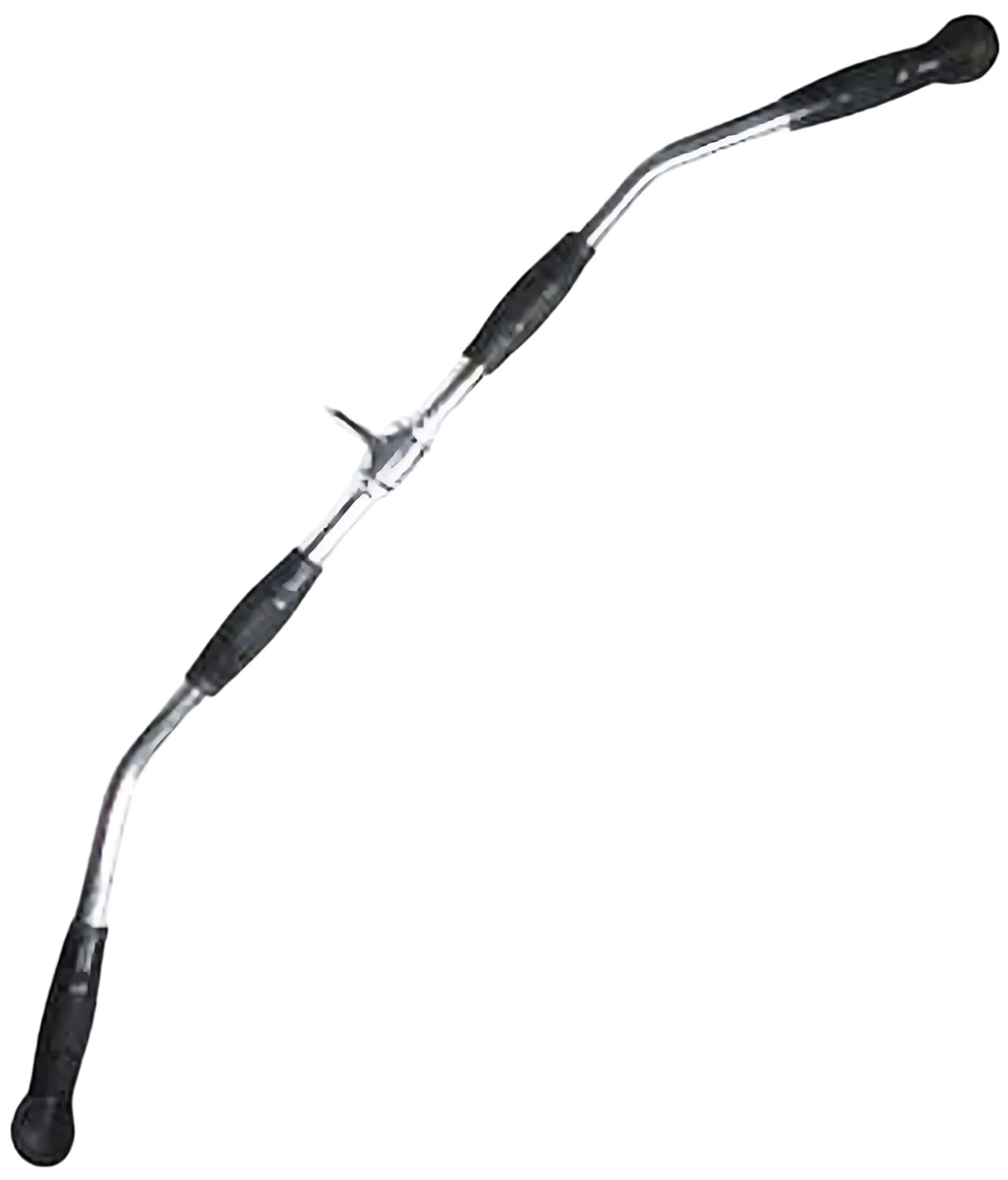 French Fitness 38" Rubber Grip Lat Bar (New) - Front View