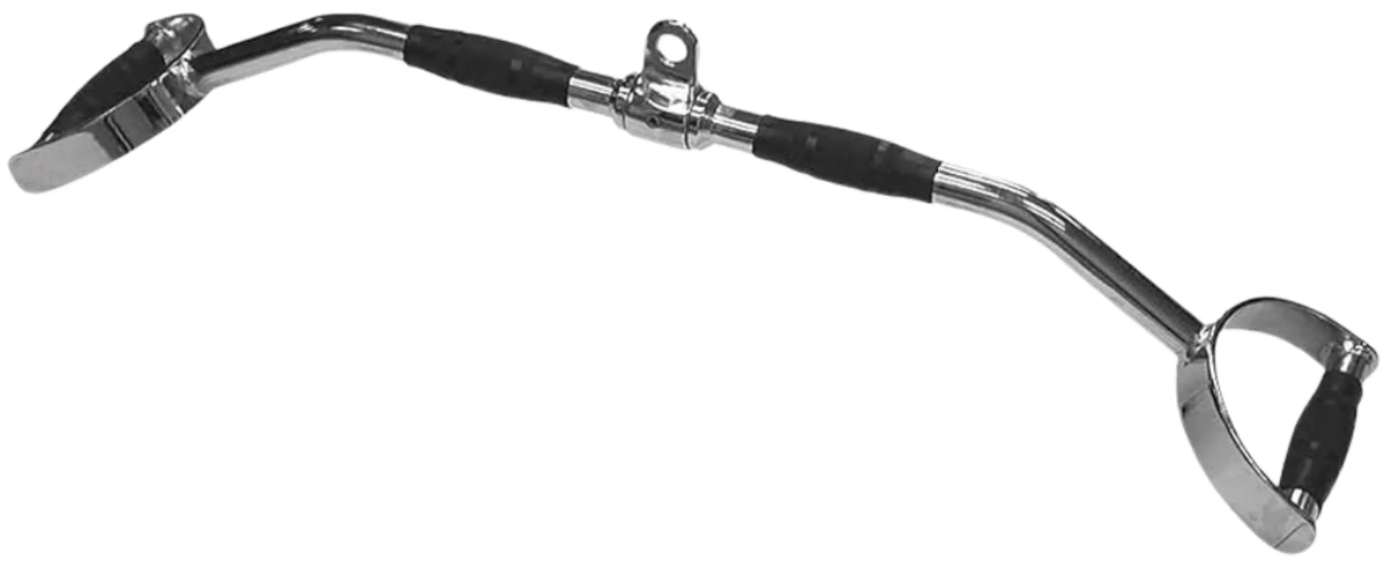 French Fitness 38" Rubber Grip Pro-Style Lat Bar (New) - Top View