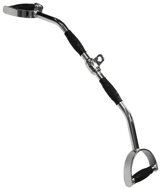 French Fitness 38" Rubber Grip Pro-Style Lat Bar (New) - Front View