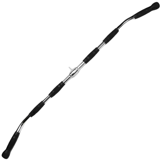 French Fitness 48" Rubber Grip Lat Bar (New) - Front View