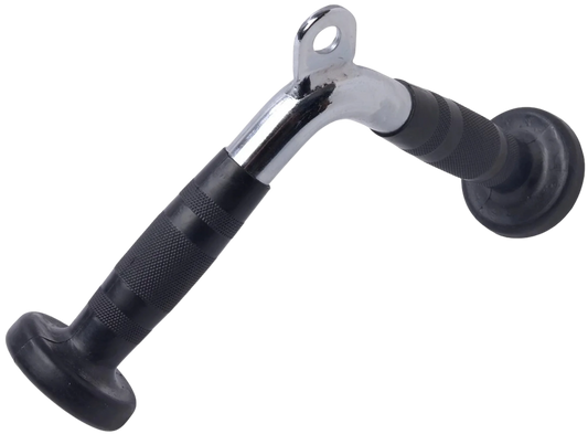 French Fitness - 12" Rubber Grip Tricep Pressdown Bar (New) - Front View