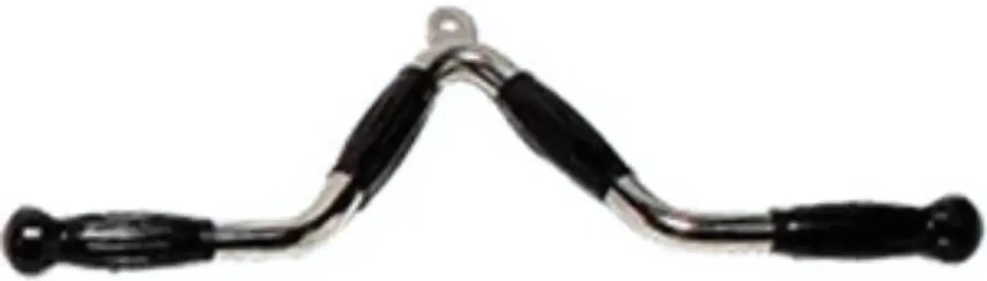 French Fitness - 23" Rubber Grip Triceps Press Down Bar (New) - Front View