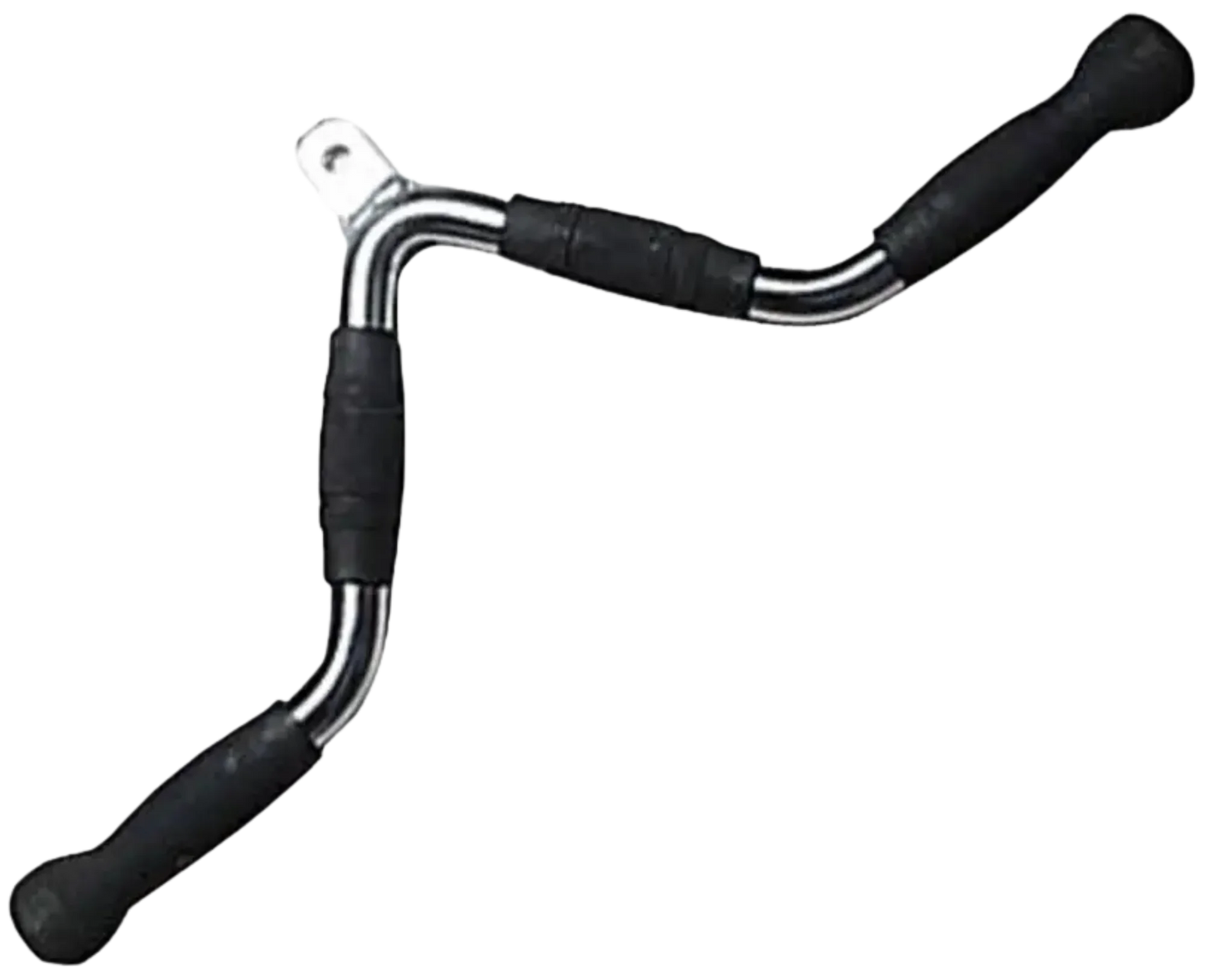 French Fitness - 23" Rubber Grip Triceps Press Down Bar (New) - Angled View