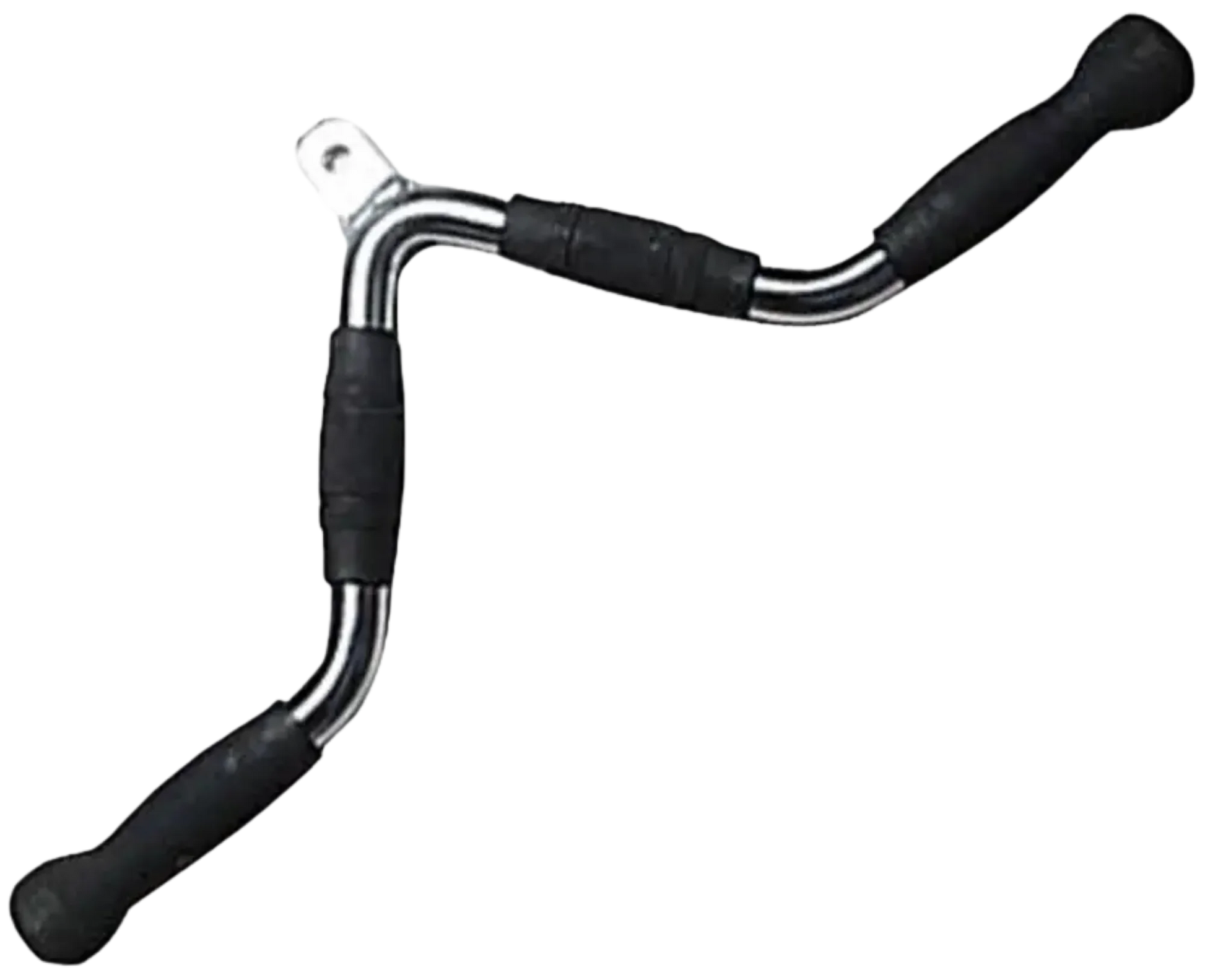 French Fitness - 23" Rubber Grip Triceps Press Down Bar (New) - Angled View