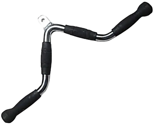 French Fitness - 23" Rubber Grip Triceps Press Down Bar (New) - Angled View