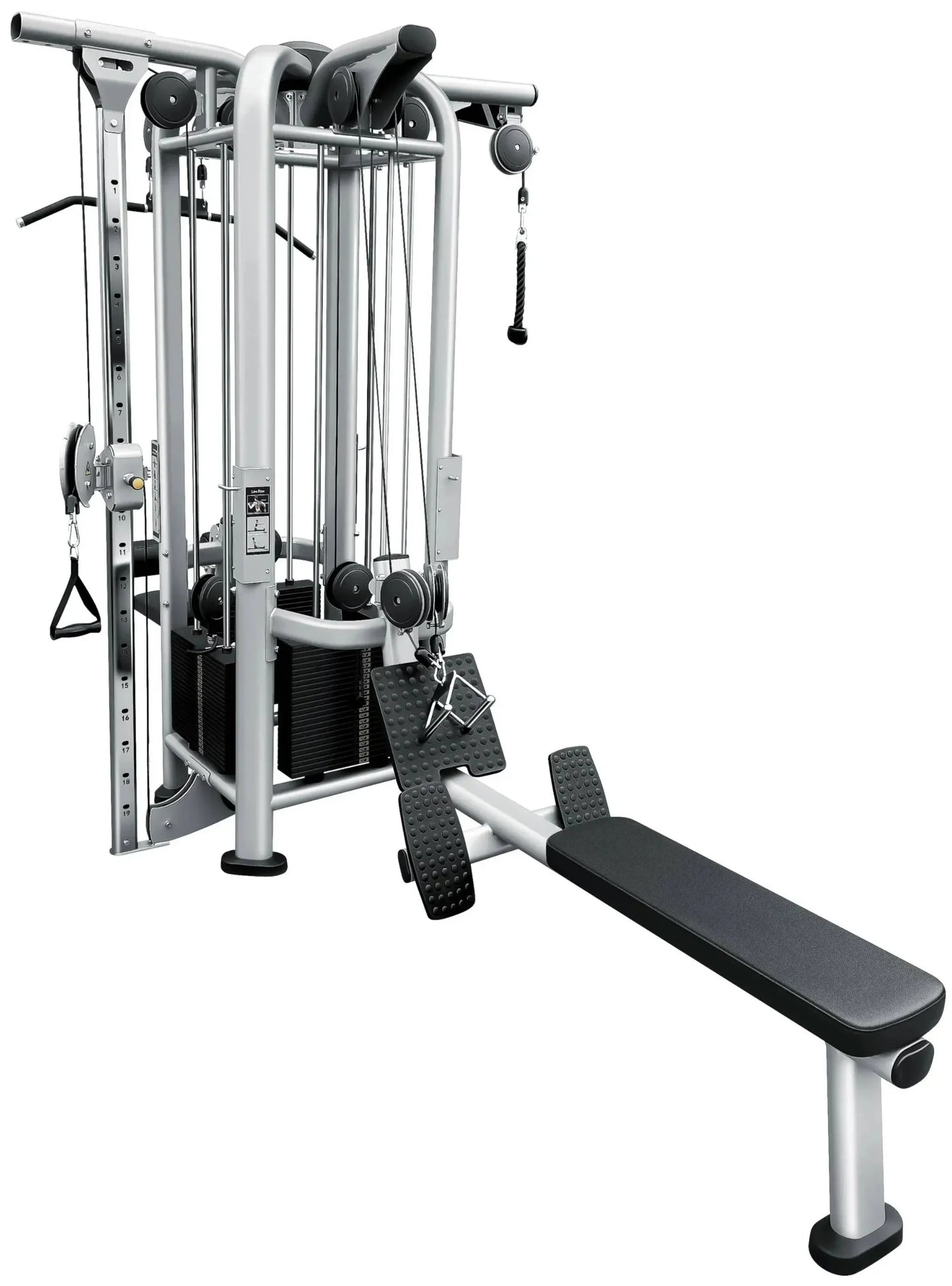 French Fitness FFS Silver 4 Stack Multi Jungle Gym (New)