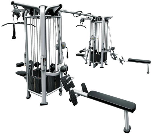 French Fitness FFS Silver 8 Stack Multi Jungle Gym (New) Image