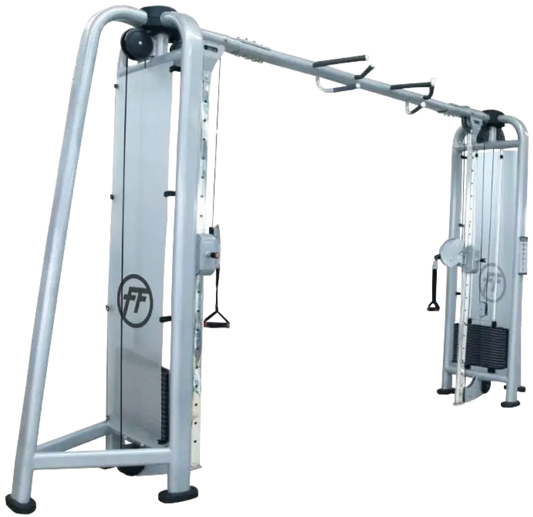 French Fitness FFS Silver Adjustable Cable Crossover (New) Image