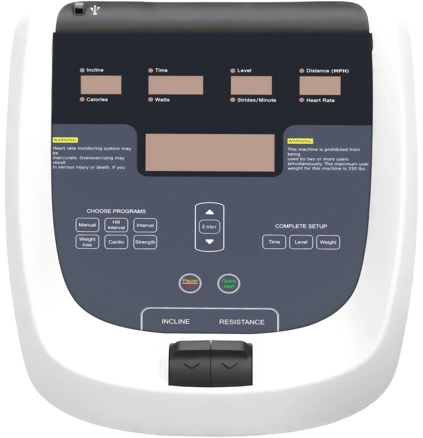 French Fitness Silver Arc Elliptical Trainer (New)