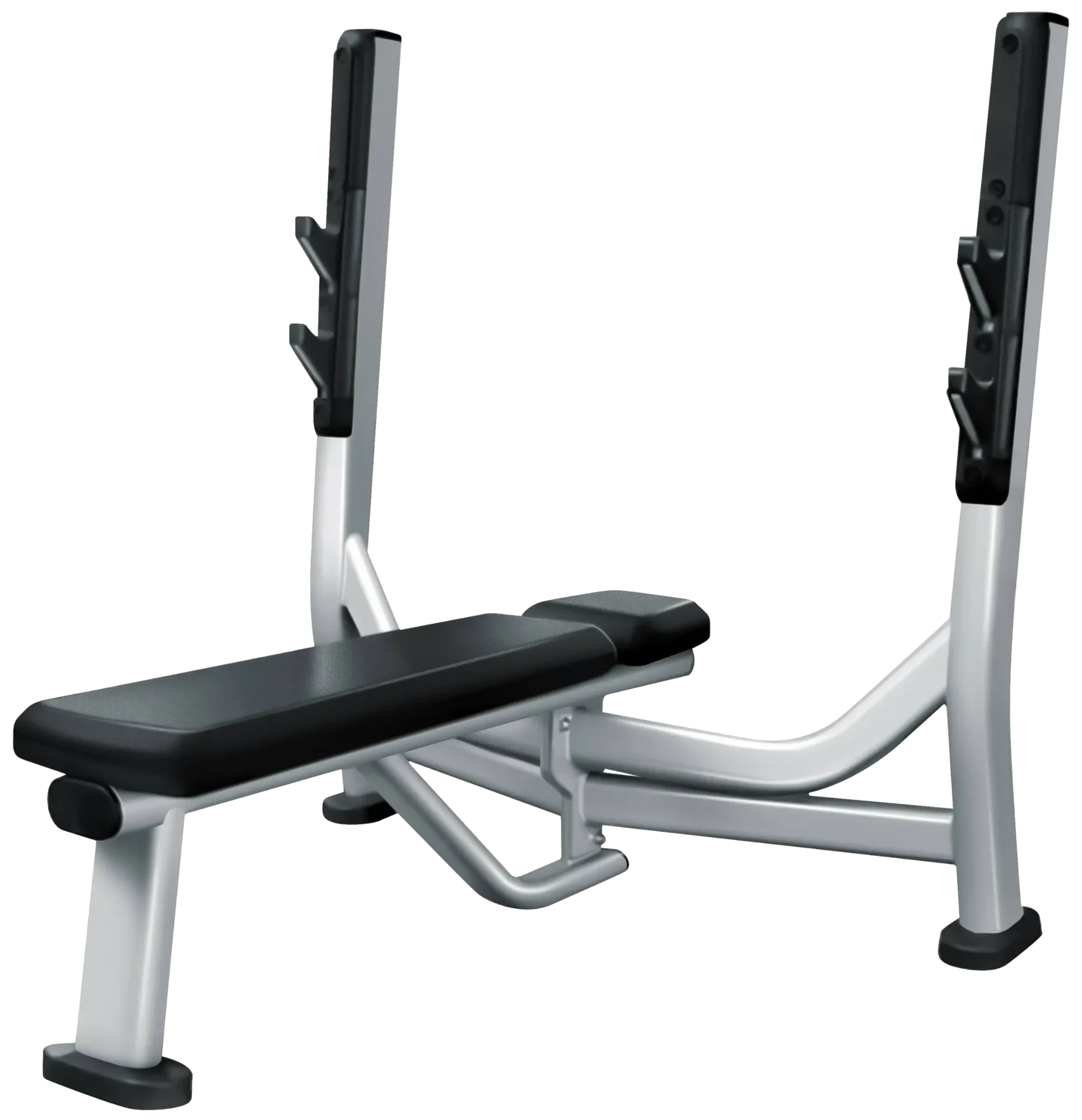 French Fitness FFS Silver Olympic Flat Bench Press (New) Image