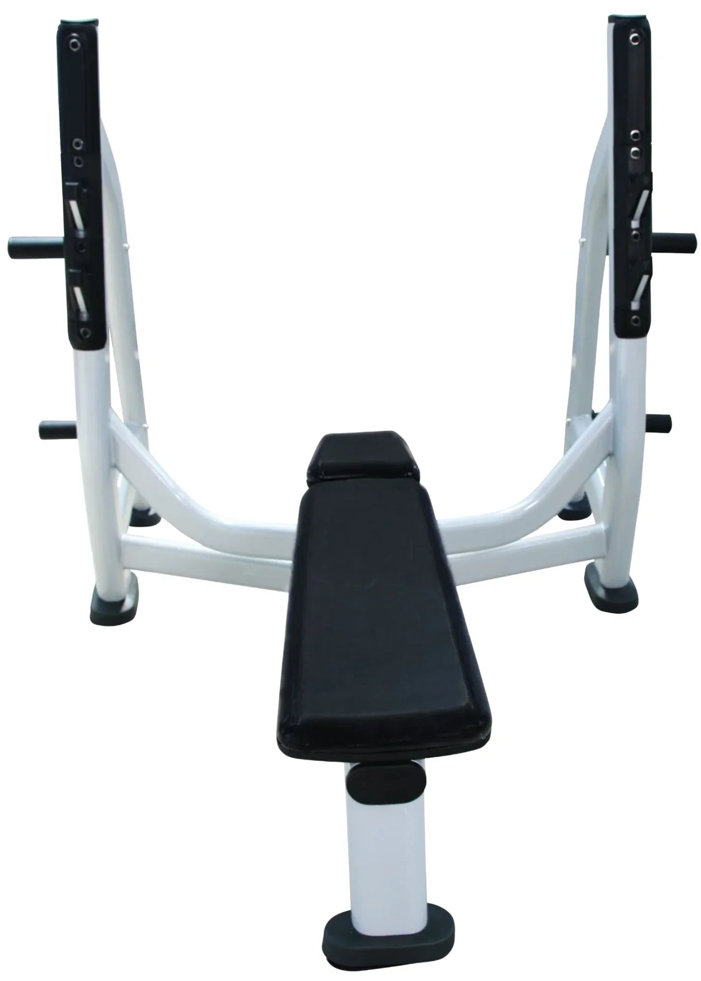 French Fitness FFS Silver Olympic Flat Bench w/Weight Horns (New) Image 4