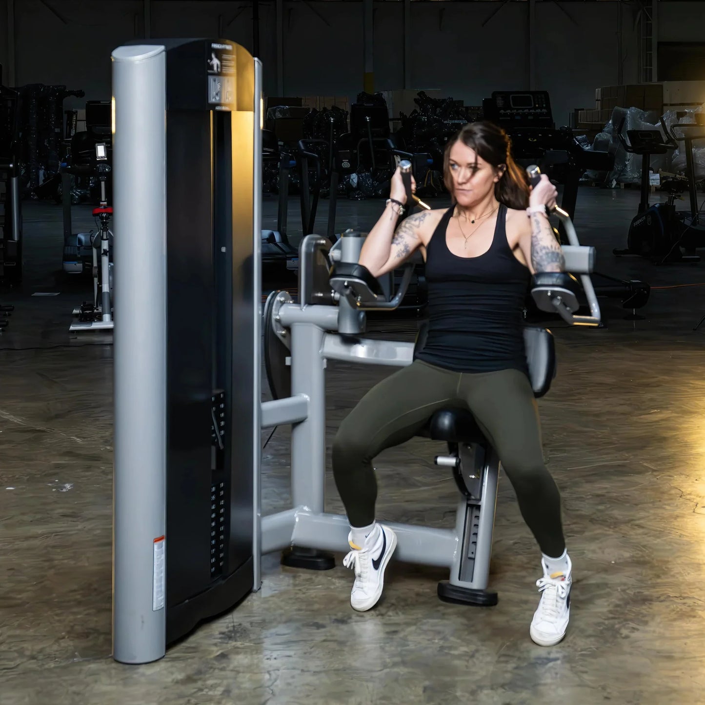 French Fitness FFS Silver Selectorized Abdominal Crunch (New) Image 5
