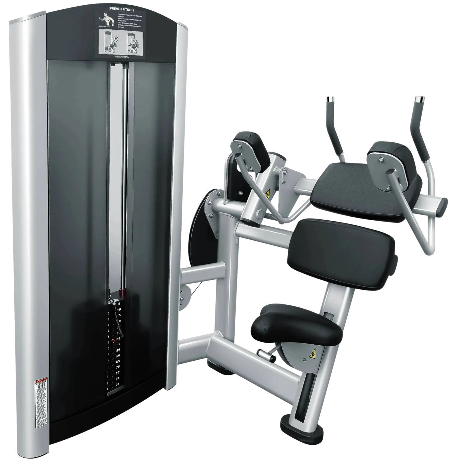 French Fitness FFS Silver Selectorized Abdominal Crunch (New) Image