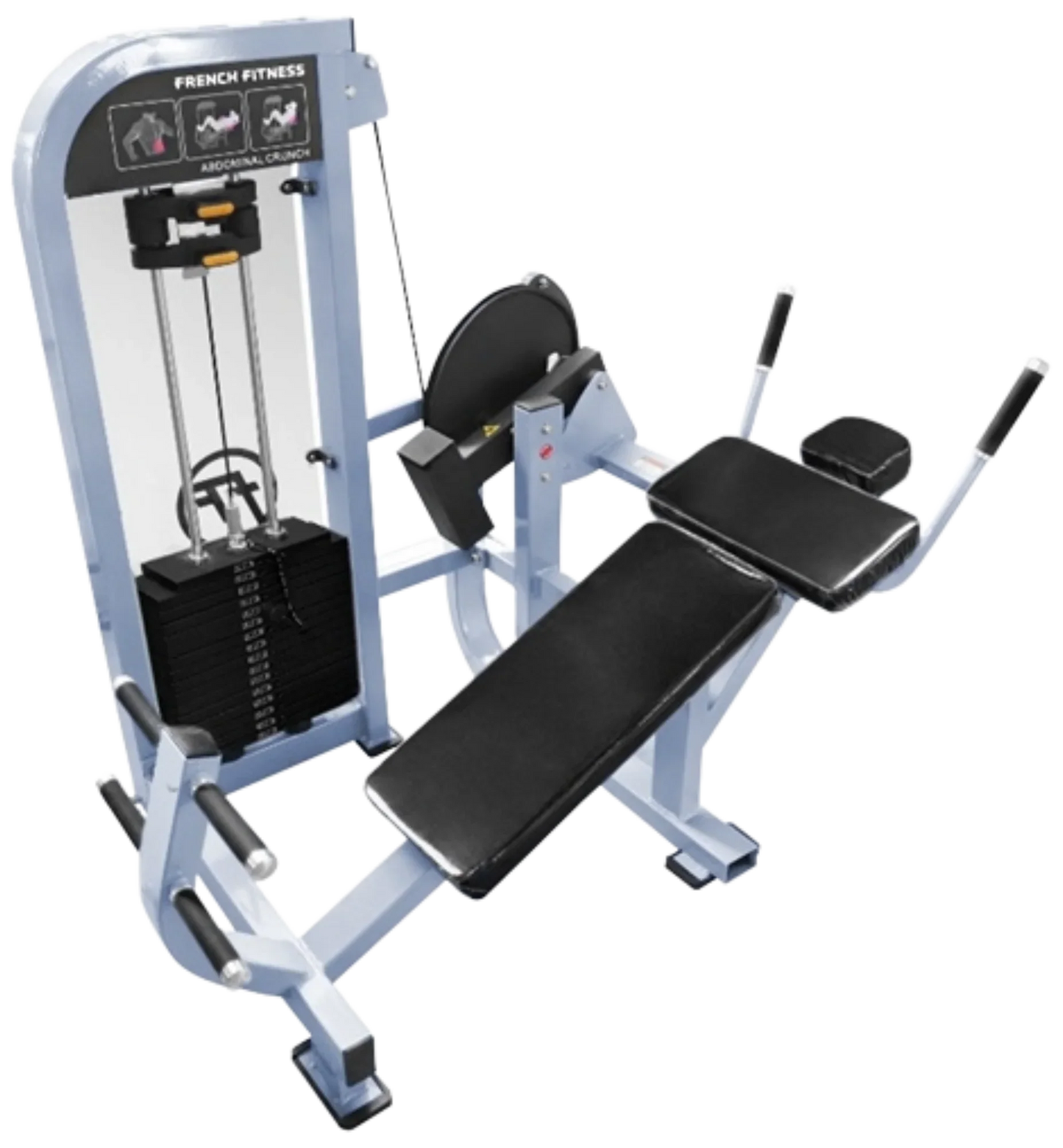 French Fitness Shasta Selectorized Horizontal Ab Crunch  (New) Image