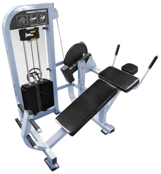 French Fitness Shasta Selectorized Horizontal Ab Crunch  (New) Image