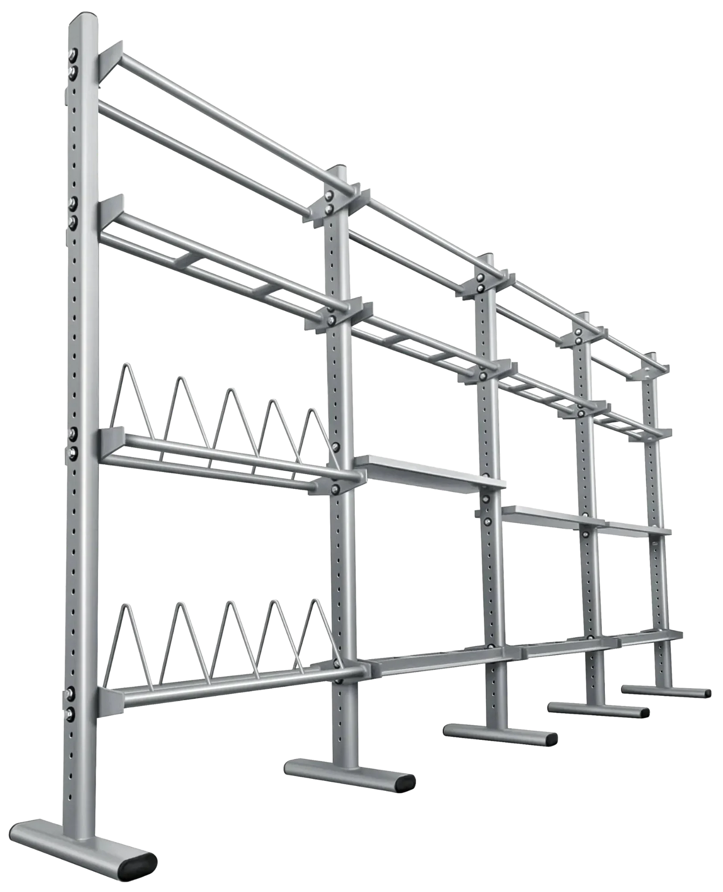 French Fitness FFS Silver Universal Storage Rack System (New) Image
