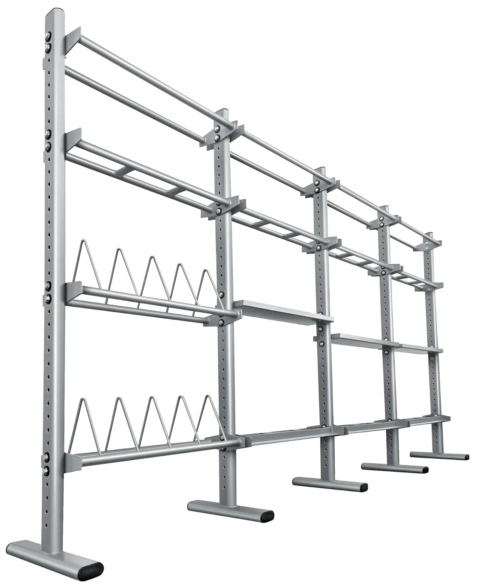 French Fitness FFS Silver Universal Storage Rack System (New) Image