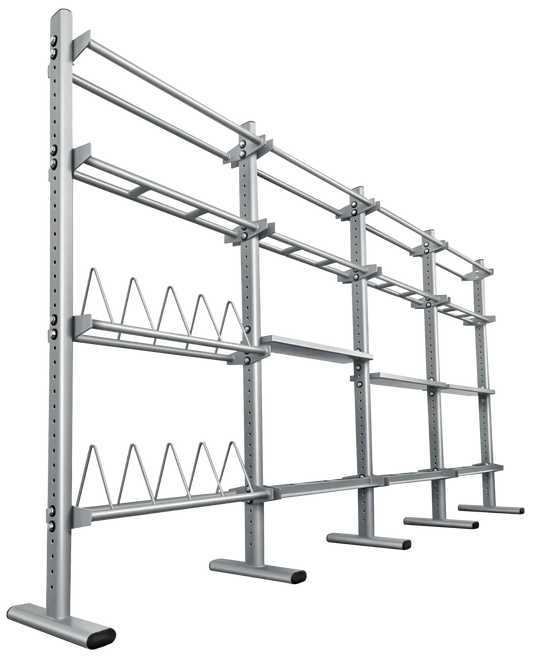 French Fitness FFS Silver Universal Storage Rack System (New) Image