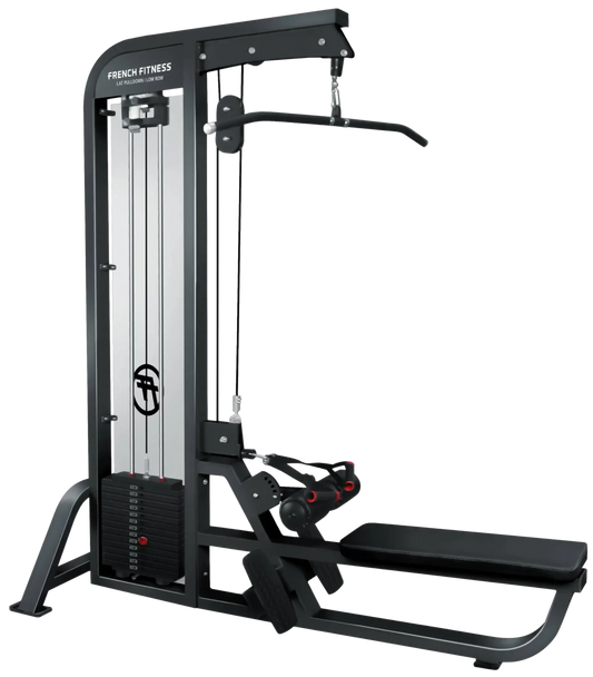 French Fitness Tahoe Lat Pulldown / Low Row Angled View