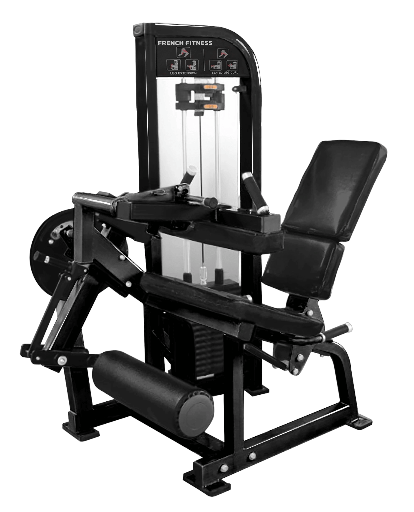 French Fitness Tahoe Seated Leg Curl / Leg Extension – Angled View