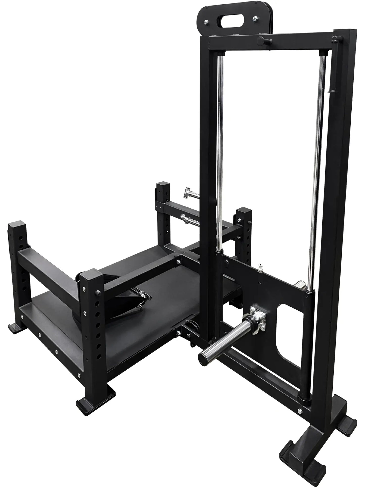 French Fitness - Belt Squat Training Platform Plate Loaded (New) - Angled View
