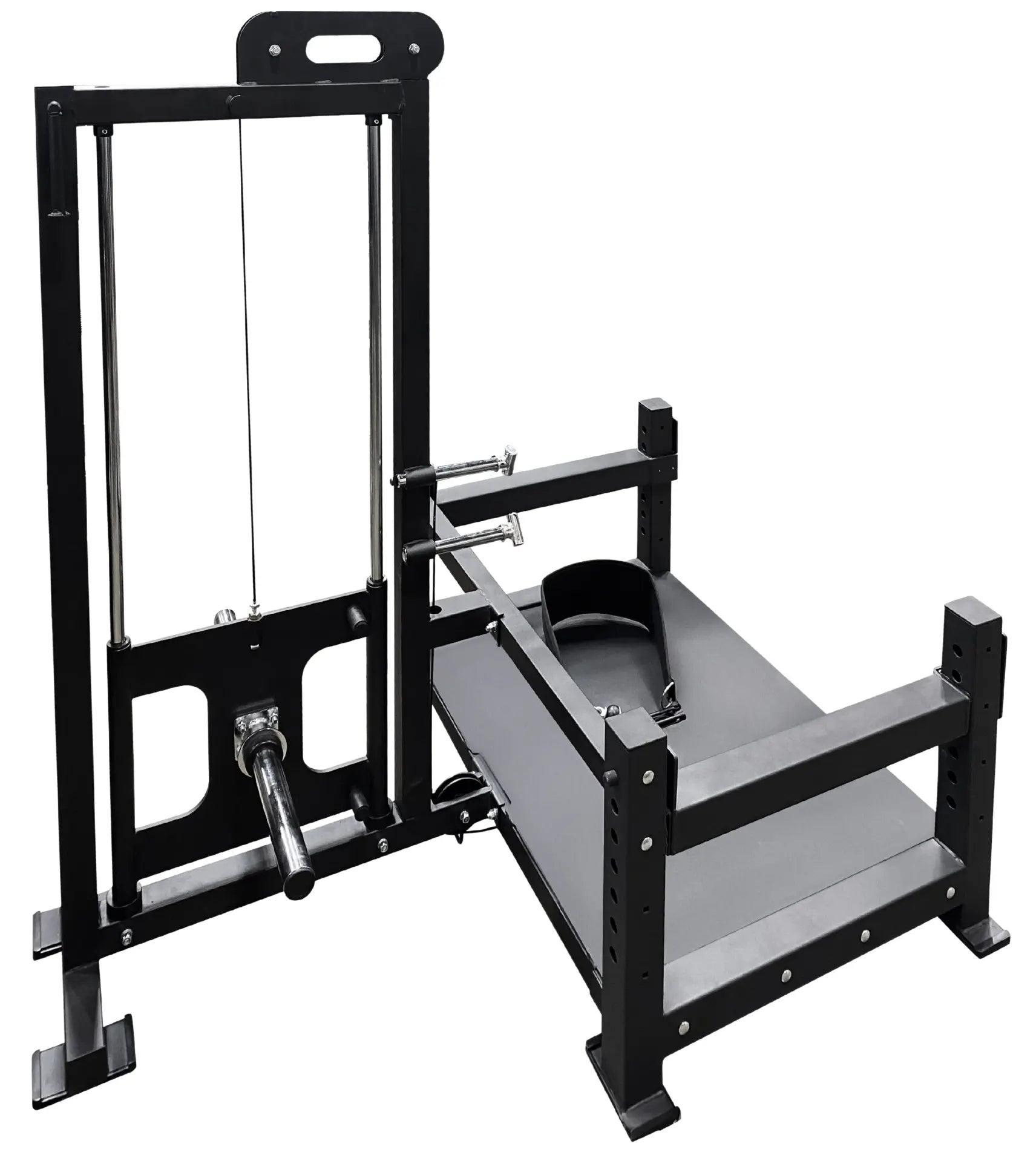 French Fitness - Belt Squat Training Platform Plate Loaded (New) - Side View