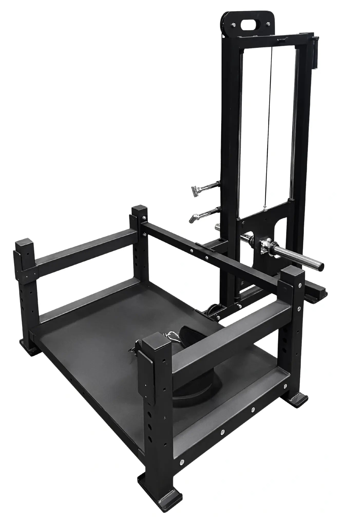 French Fitness - Belt Squat Training Platform Plate Loaded (New) - Angled View