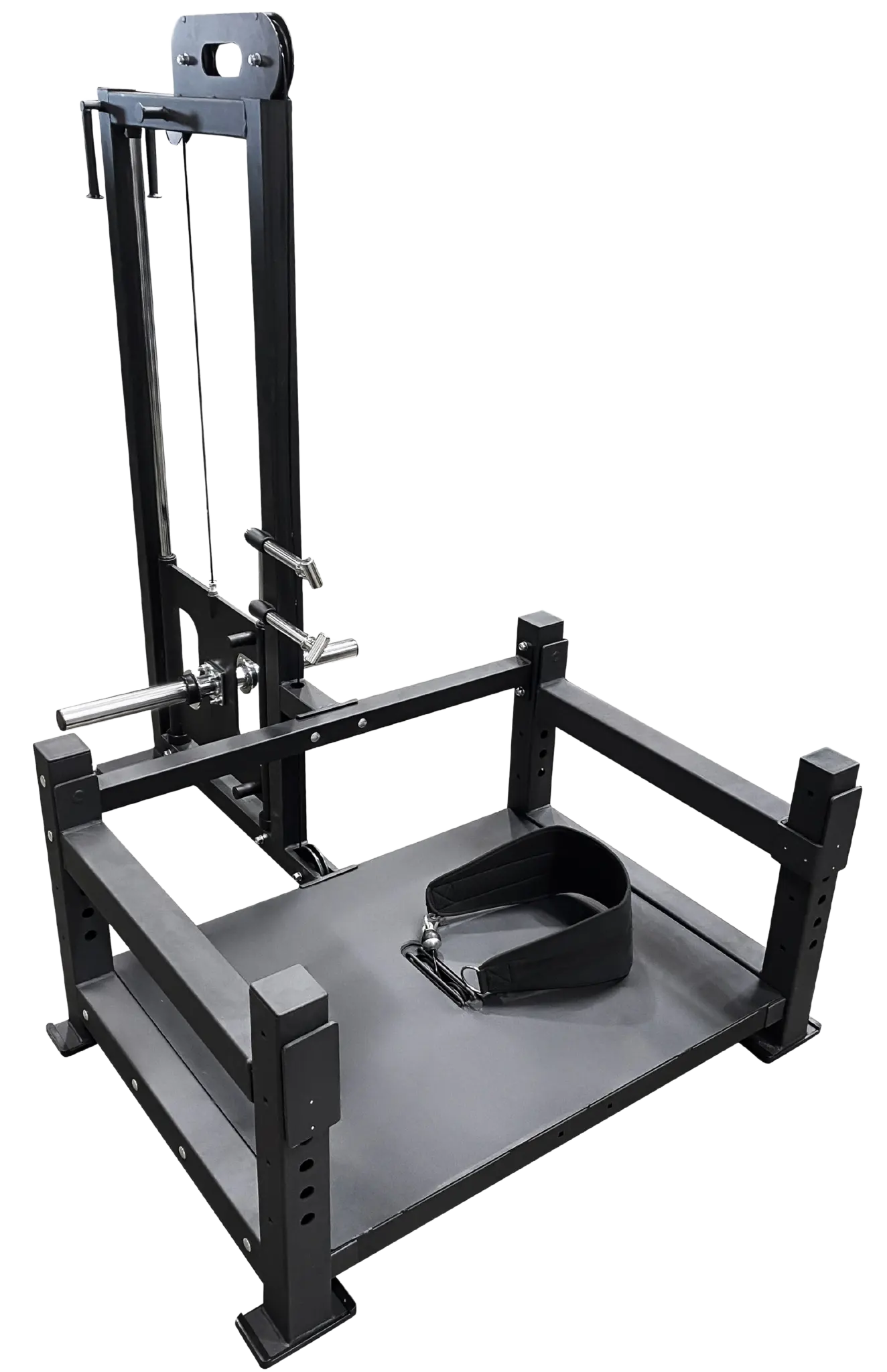 French Fitness - Belt Squat Training Platform Plate Loaded (New) - Angled View
