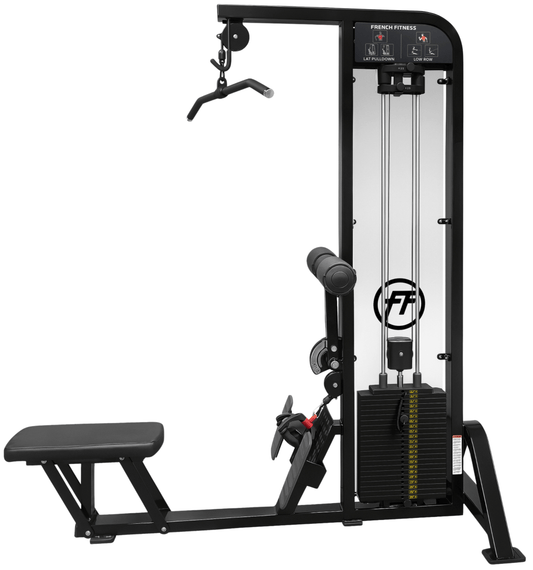 French Fitness Tahoe V2 Lat Pulldown / Low Row (New) - Side View