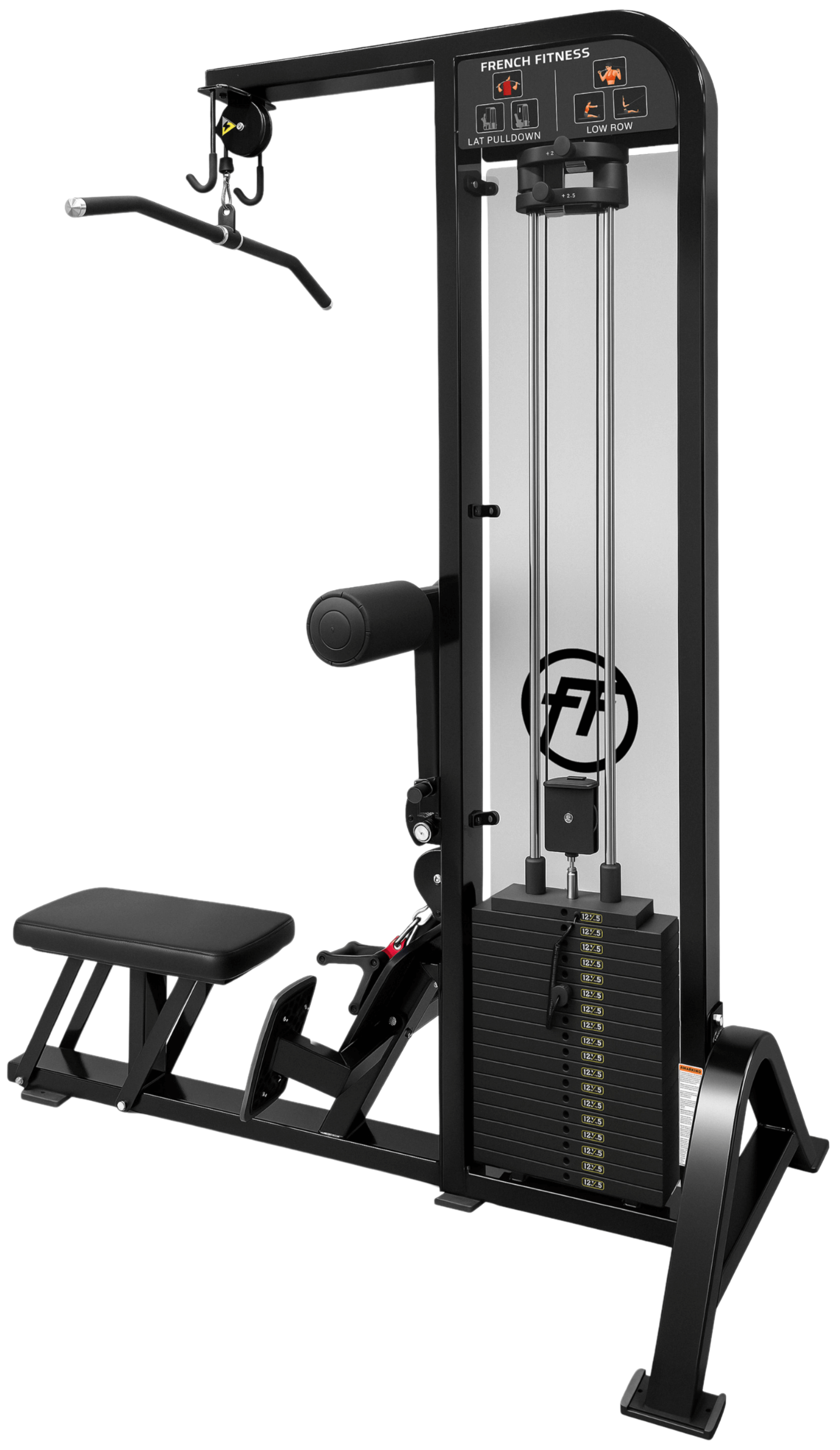 French Fitness Tahoe V2 Lat Pulldown / Low Row (New) -  Side View