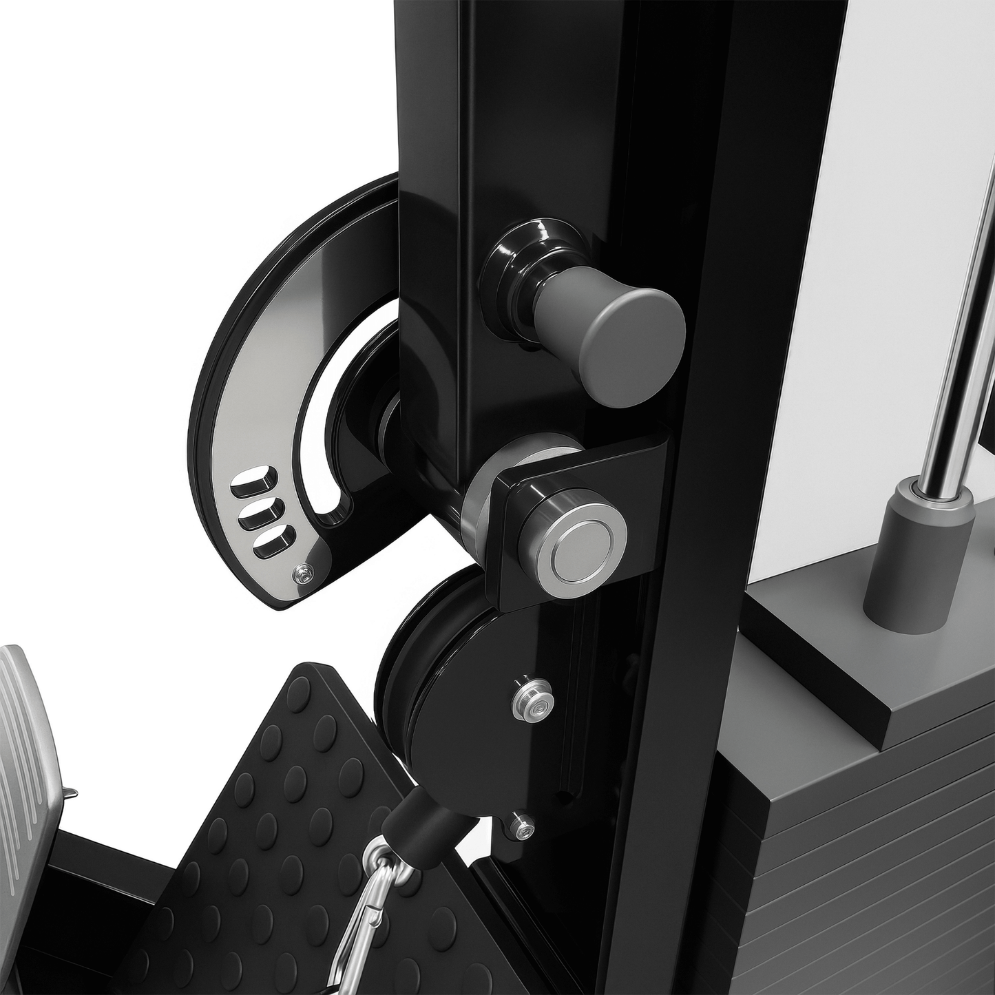 French Fitness Tahoe V2 Lat Pulldown / Low Row (New) - bottom View