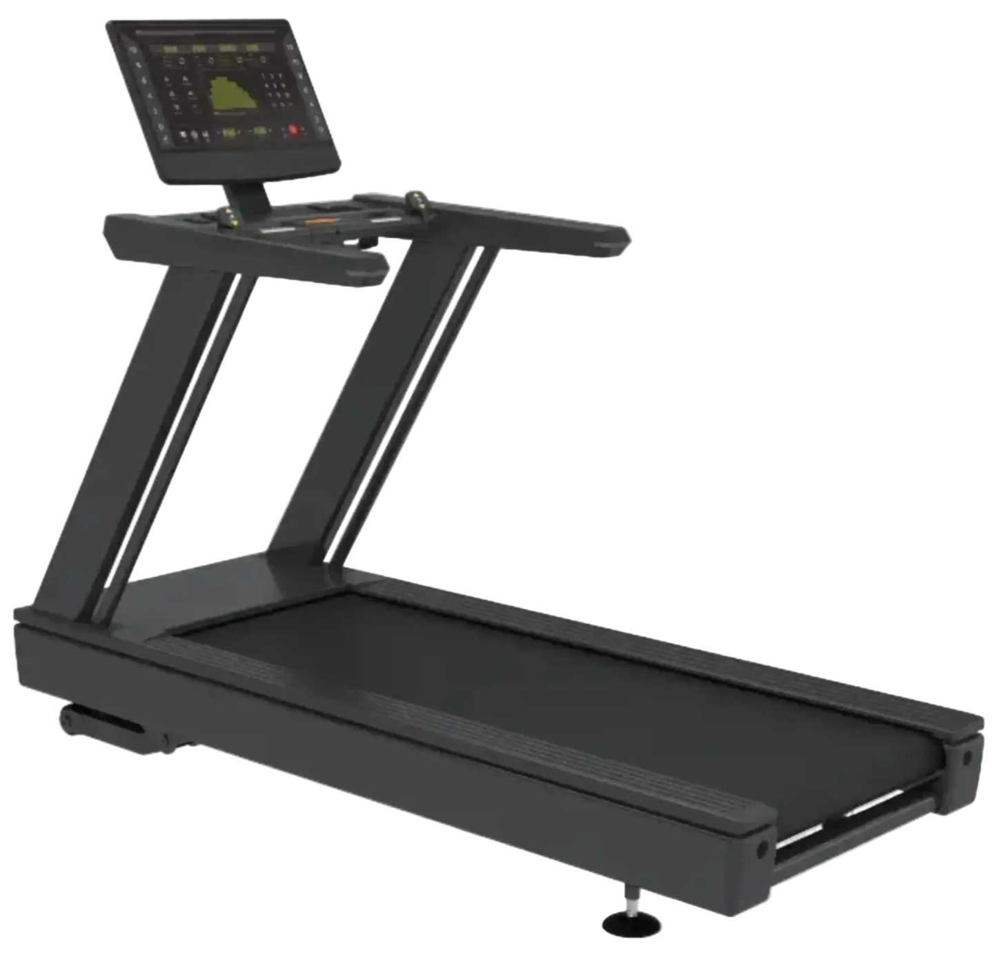 French Fitness T400 Commercial Treadmill w/LED Console (New) - Angled View