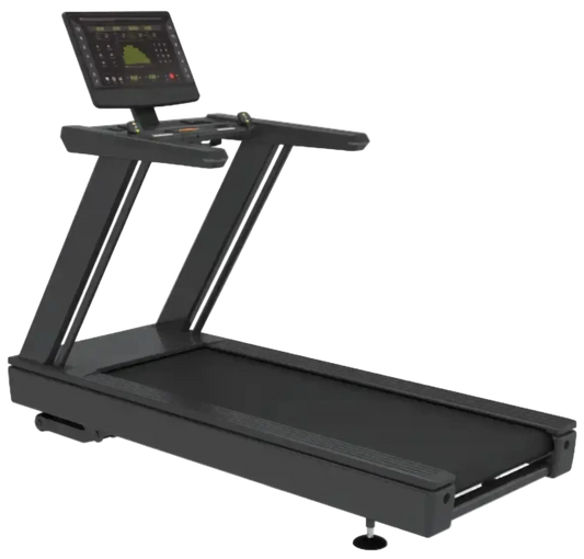 French Fitness T400 Commercial Treadmill w/LED Console (New) - Angled View