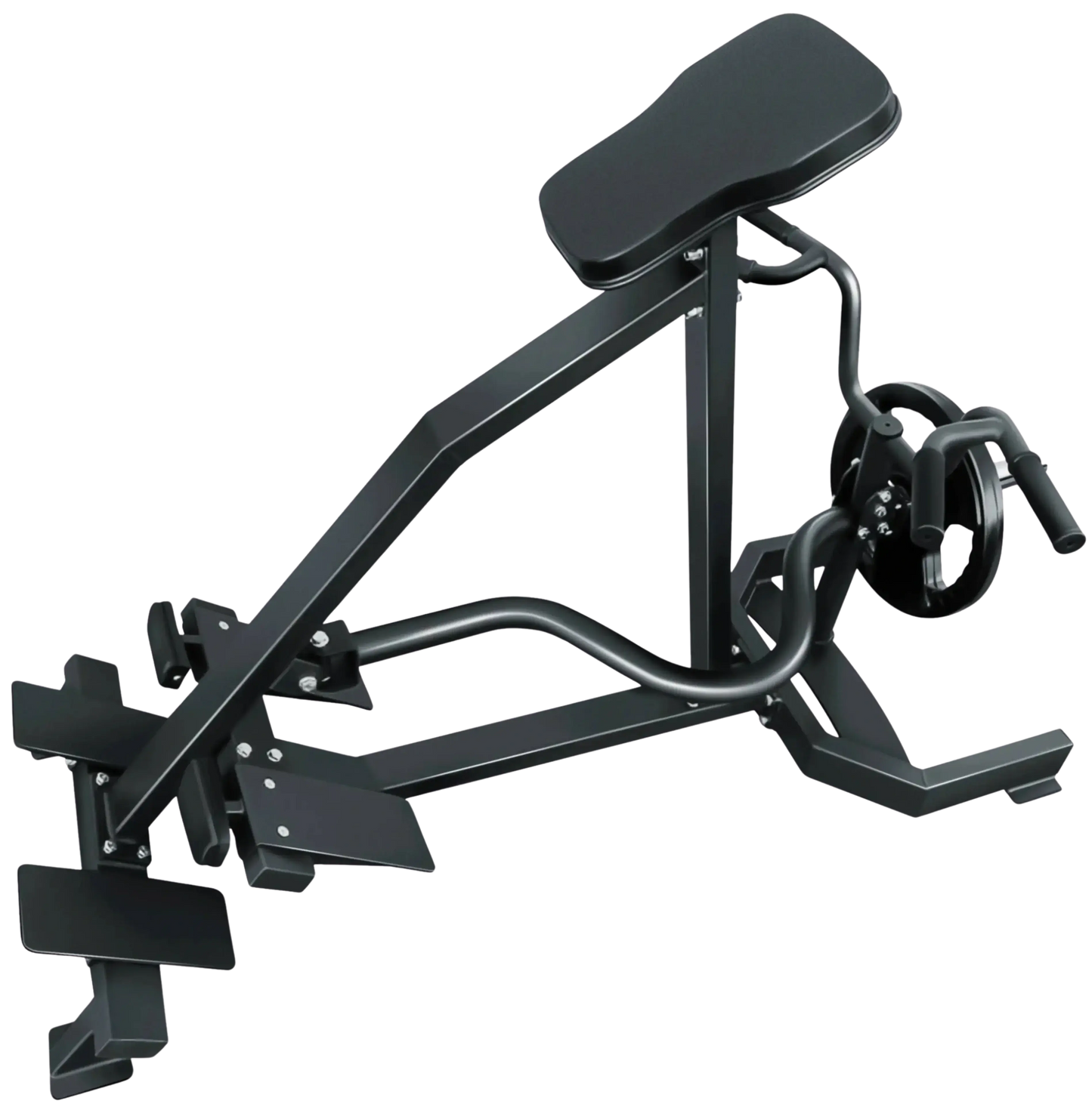 French Fitness - Chest Supported T-Bar Row TBAR-C40 (New) - Side View