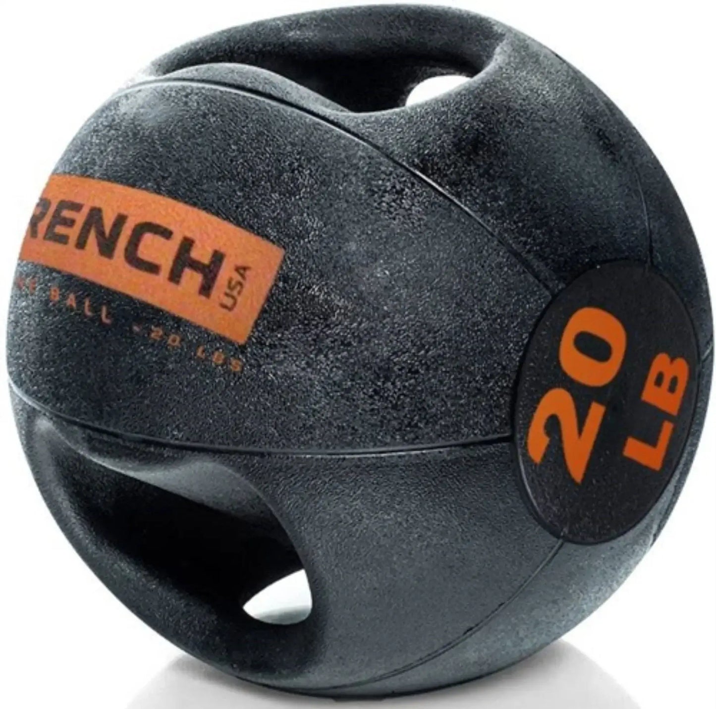 French Fitness Dual Grip Medicine Ball Set of 10 (6 to 25 lbs) w/Rack (New) Image 9