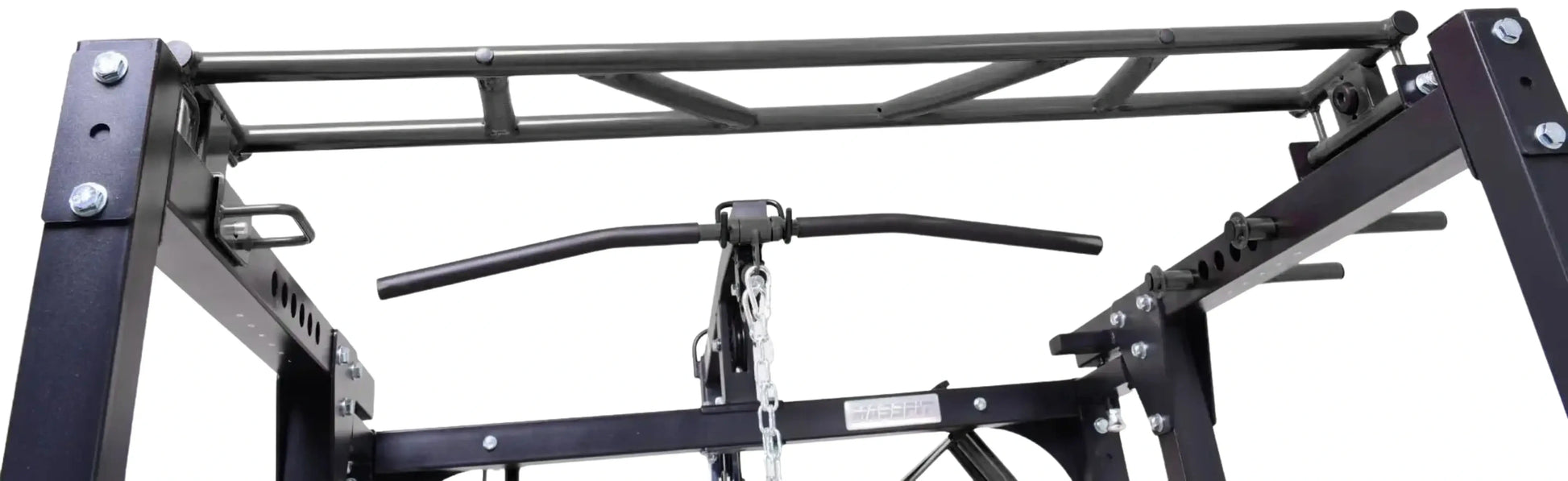 French Fitness Folding Cable Power Rack / Cage - Black (New) Image 23