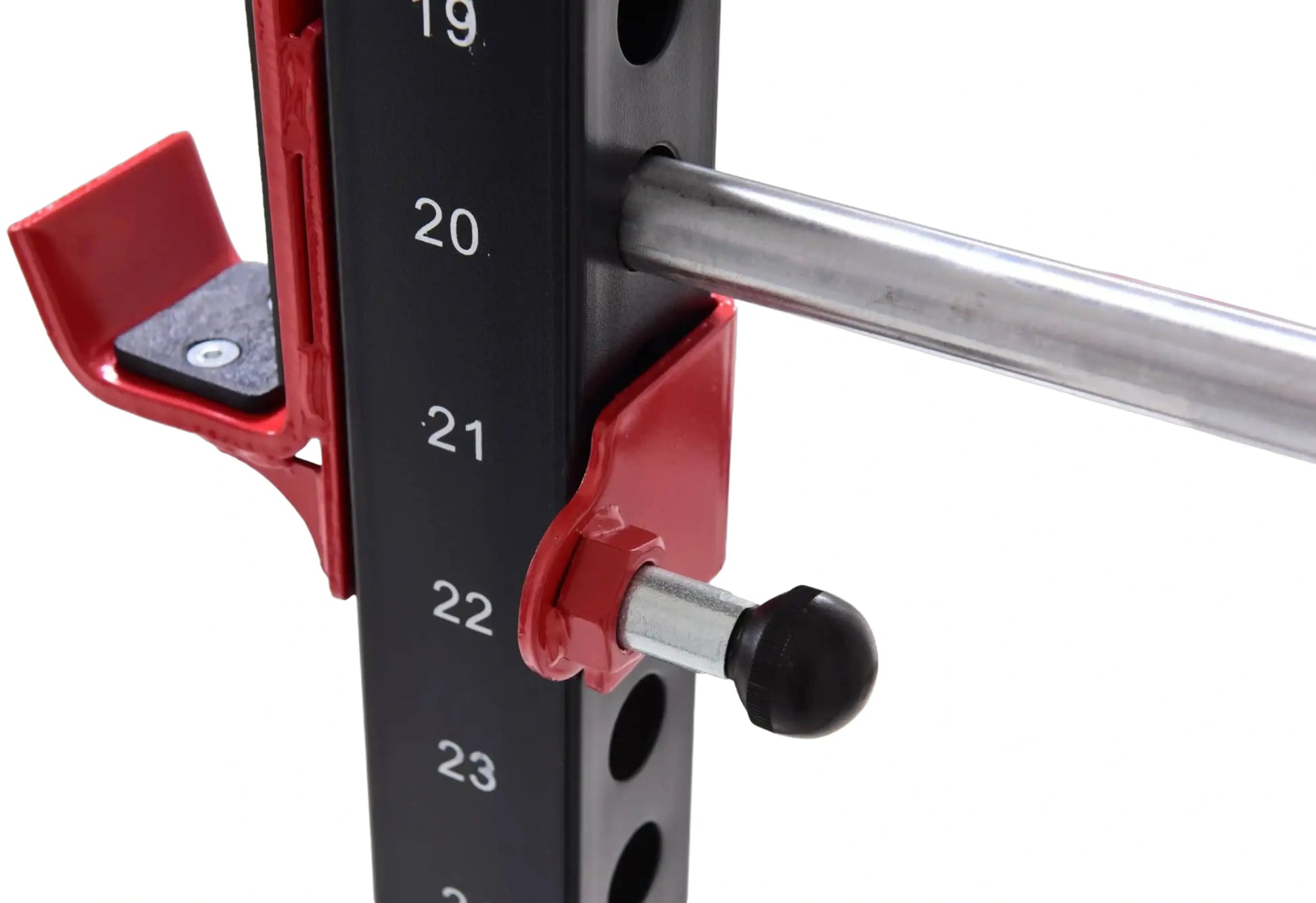 French Fitness Folding Cable Power Rack / Cage, Red/Black (New) Image 14